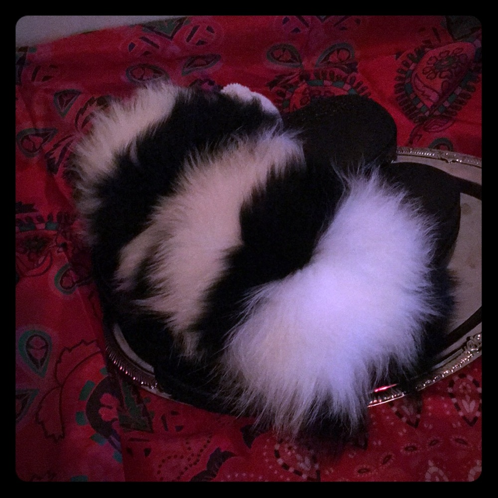 Furry slippers